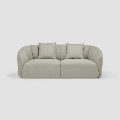 Alder 2- Seater fabric  sofa grey with 2 years of warranty