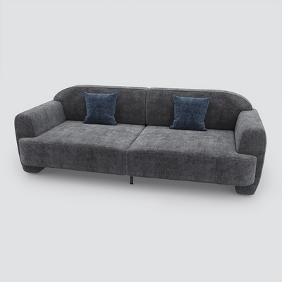 Alder 2- Seater fabric sofa dark grey with 2 years of warranty