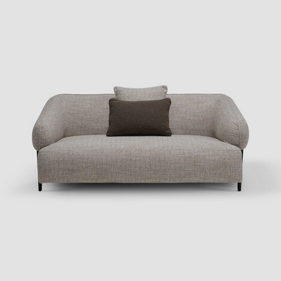 Mirte 2-Seater fabric sofa grey with 2 years of warranty