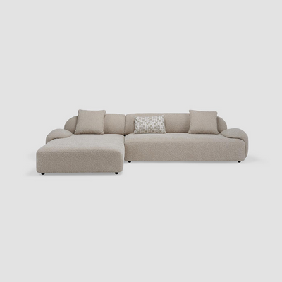 Laura 4seater fabric sofa, beige with 2 years of warranty