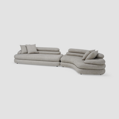 Callista 4seater fabric sofa, Grey with 2 years of warranty