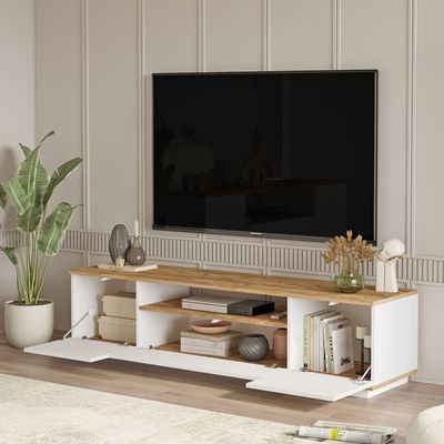 Home Canvas Future TV Unit Pine and White