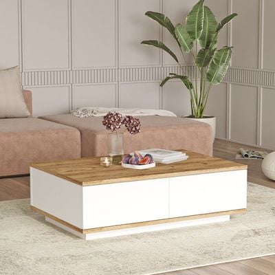 Home Canvas Future Coffee Table  Pine and White