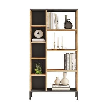 Home Canvas Royal Book Shelf  Pine and Grey