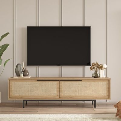 Home Canvas Ocean TV Unit Oak