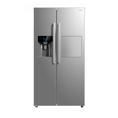 Daewoo Side-By-Side Refrigerator, Fridge, 500L Capacity, Inverter Compressor, Tempered Glass, No Frost, Stainless Steel, French Door , Side By Side, 490 Litre, No-Frost , Inverter Compressor, Tempered Glass , Digital Control, Stainless Steel , Frs-657Ssi