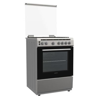 Daewoo Gas Cooker, Gas Oven, 60 Cm, Cast Iron, 60X60, 65L Capacity, Made In Turkiye, Full Safety, Turkey, Convection Fan, Double Ring Burner, Self-Cleaning,Sabaf Burners , 65 Litre, Sabaf Burner, Full Safety , Self-Clean Oven , Gas Oven , Stainless Steel , Dgc-S664Hf