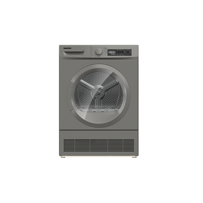 Daewoo Front Load Dryer, Condenser, Tumble Dryer, Silver, Made In Turkiye  , 8 Kg, Free Standing, 15 Programs, Led Display, Condenser Dryer, 1 Year Warranty, Silver , Dcd-8S15P