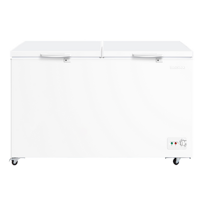 Daewoo Chest Freezer, Manual Defrost, 508 L Capacity, White, Double Door , 508 Litre, Manual Defrost , 3D Circulation, Energy Saving , Durable Body, White , Dcf-677W