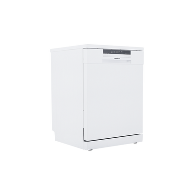 Daewoo Dishwasher, 6 Programmes, 14 Place Settings, Delay Option, Adjustable Racks, White  , Free Standing, 14 Place Setting, 6 Programes, 1 Year Warranty., White , Ddw-Z1411W