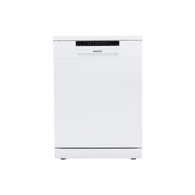 Daewoo Dishwasher, 6 Programmes, 14 Place Settings, Delay Option, Adjustable Racks, White  , Free Standing, 14 Place Setting, 6 Programes, 1 Year Warranty., White , Ddw-Z1411W