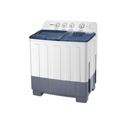 Daewoo Semi Automatic Washing Machine, Twin Tub, 20 Kg, White , 20 Kg, Semi-Automatic, Strong Pulsator, Universal Motor, Gentle Wash, White , Dw-T201Wd