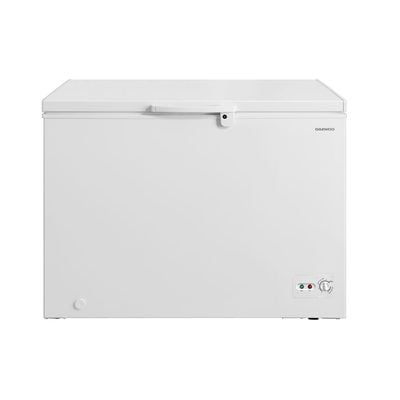 Daewoo Chest Freezer, Manual Defrost, 295 L Capacity, White , 295 Litre, Manual Defrost , 3D Circulation, Energy Saving , Durable Body, White , Dcf-384