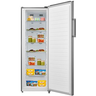 Daewoo Upright Freezer, No Frost, Convertible, 257L Capacity, Stainless Steel , 257 Litre, No Frost , 3D Circulation, Energy Saving , Convertable, Stainless Steel , Duf-392S