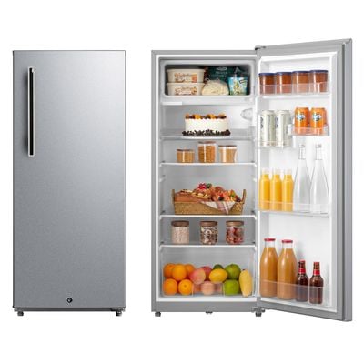 Daewoo Single Door Refrigerator, Fridge, 190 L Capacity, Tempered Glass, Silver, Freezer , Single-Door, 190 Litre, Defrost, Powerful Compressor , Tempered Glass , Manual Control, Silver, Fr-250Vsn