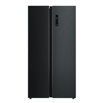 Daewoo Side-By-Side Refrigerator, Fridge, 510L Capacity, Inverter Compressor, Tempered Glass, No Frost, Black Stainless Steel, Freezer  , Side By Side, 510 Litre, No-Frost , Inverter Compressor, Tempered Glass , Digital Control,  Black Stainless Steel , Frs-721Vsin