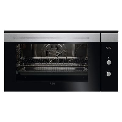 Aeg Built-In Oven , 90 Cm, Built-In, Electric Oven , Sensecook, Telescopic Runners, Triple Glazed Door, Black, Kek442910M