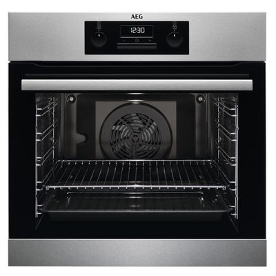 Aeg Built In Oven , Electric Oven Build-In , 60 Cm, Electric Oven , Thermic Air System, Cool-Touch, Unisight, Black, Beb331010M