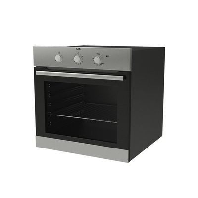 Aeg Built In Oven , Gas Oven Build-In , 60 Cm, Gas Oven, Easy-Clean, Xl Baking Tray, Thermic Air System, Black, Bgb101011M
