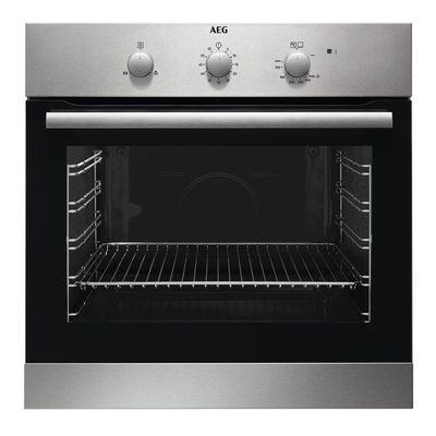 Aeg Built In Oven , Gas Oven Build-In , 60 Cm, Gas Oven, Easy-Clean, Xl Baking Tray, Thermic Air System, Black, Bgb101011M