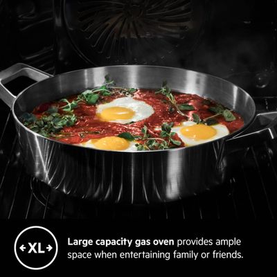 Aeg Built In Oven , Gas Oven Build-In , 60 Cm, Gas Oven, Easy-Clean, Xl Baking Tray, Thermic Air System, Black, Bgb101011M