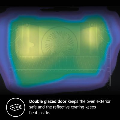 Aeg Built In Oven , Gas Oven Build-In , 60 Cm, Gas Oven, Easy-Clean, Xl Baking Tray, Thermic Air System, Black, Bgb101011M