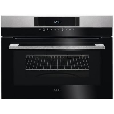Aeg Built In Oven , Microwave Oven Built-In, 60 Cm, Microwave Oven , Grill Option, Combigrill , Lcd Display, Black, Kmk721000M