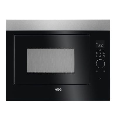 Aeg Built In Microwave , Microwave Oven Build-In, 60 Cm , 26L, With Grill, Fully Integrated, Black, Mbe2658Dem