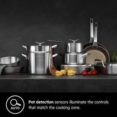 Aeg Built In Induction Hob , Induction Hob Built-In, 60Cm, Maxi Sense Hob2Hood, 2 Cooking Zones, Induction, Pot Detection, Black, Ike64441Xb
