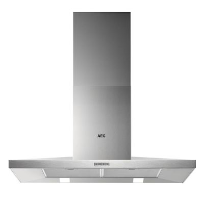 Aeg Built In Hoods , Hood - Traditional Chimney, 90Cm, Breeze Function, Led Lighting, Washable  Filters, Silver , Dkb4950M