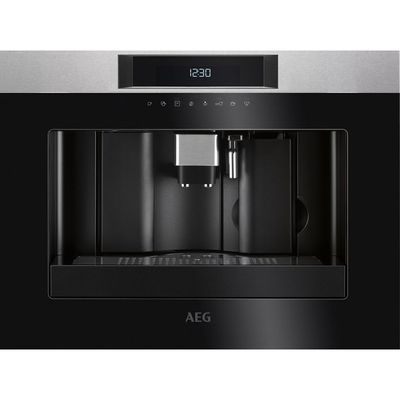 Aeg Built In Coffee Machine , Built-In, 60Cm, Pre-Heating Function , Multicup Setting, 2.5 Litre Tank, Black, Kkk884500M
