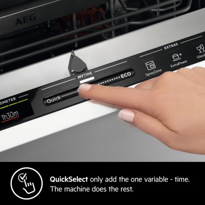 Aeg Built In Dish Washer  , Built-In, Comfortlift, Satellite Clean, Energy Saving , Maxiflex, Touch Controls, 14 Place Settings, 7 Programme , White , Fsk83827P