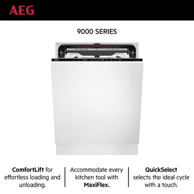 Aeg Built In Dish Washer  , Built-In, Comfortlift, Satellite Clean, Energy Saving , Maxiflex, Touch Controls, 14 Place Settings, 7 Programme , White , Fsk83827P