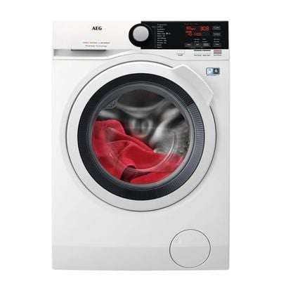 Aeg Washing Machine Front Load, 8 Kg, 1400Rpm, Pro Steam, White, Lfb7E8431B