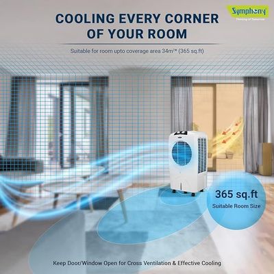 Symphony  , Desert Air Cooler, 70L, White,  Siesta 70Xl