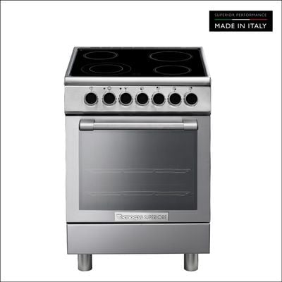 Tecnogas Superiore Cooker , 67 Litre , Schott Ceran Ceramic, Full Safety , Easy-Clean Oven , Electric Oven , Silver, N2X66Evtc