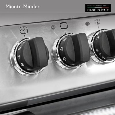 Tecnogas Superiore Cooker , 67 Litre , Schott Ceran Ceramic, Full Safety , Easy-Clean Oven , Electric Oven , Silver, N2X66Evtc
