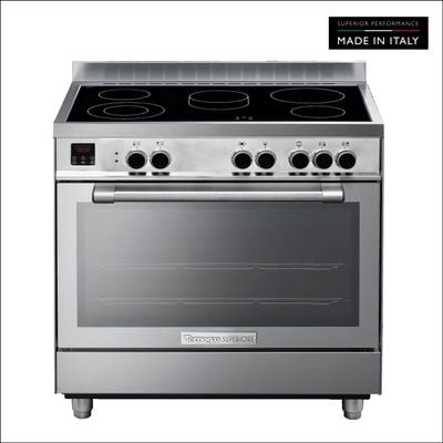 Tecnogas Superiore Cooker , 133 Litre , Schott Ceran Ceramic, Full Safety , Easy-Clean Oven , Electric Oven , Silver, N1X96Evtc