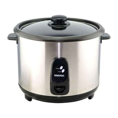 Daewoo Rice Cooker , 1.8 Litre, 700 W, Cool Touch , Easy Clean, Warm Function, Non-Stick, Silver, Drc-4440