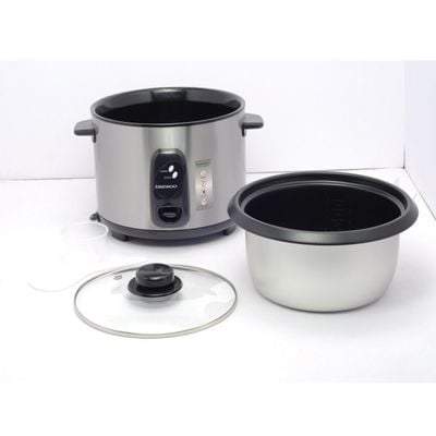 Daewoo Rice Cooker , 1.8 Litre, 700 W, Cool Touch , Easy Clean, Warm Function, Non-Stick, Silver, Drc-4440