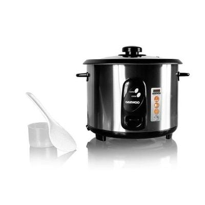 Daewoo Rice Cooker , 1.8 Litre, 700 W, Cool Touch , Easy Clean, Warm Function, Non-Stick, Silver, Drc-4440