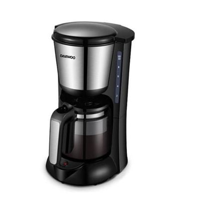 Daewoo Coffee Maker , 1.25 Litre, 1000 W, Warming Plate, 10 Cups, Black, Dcm-337B