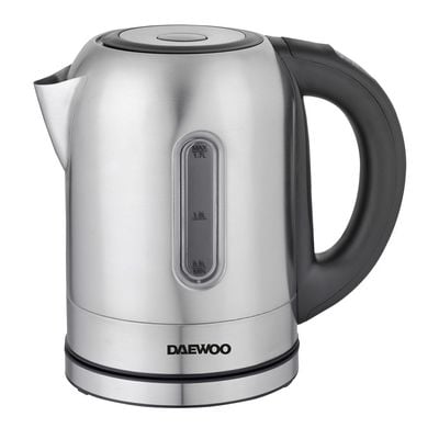 Daewoo Kettle , 1.7 Litre , 1850 - 2200 W, Led Illumination, Easy Clean, Dry Heat Protection, Silver, Dek-1756