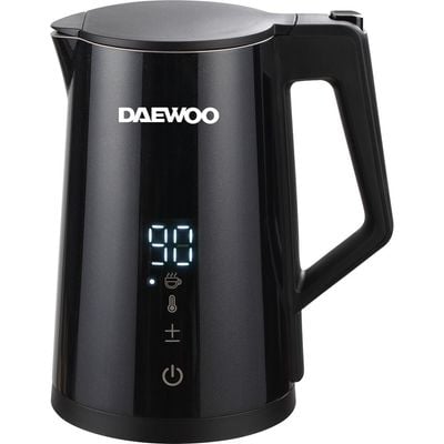 Daewoo Kettle , 1.7 Litre , Strix Controller, 24Hr Warm Option, Timer, Remote Control, 1850 - 2200 W, Wifi Enabled, Black, Dek-815E