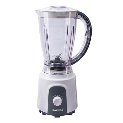 Daewoo Stand Blender , 1.5 Litre, Stainless Steel Blade, Pure Copper Motor, Safety Lock, 400 W, 2 Speed + Pulse, White, Dbl-3990