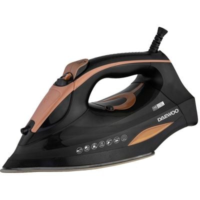 Daewoo Steam Iron , 320 Ml, Self-Cleaning, 2800 W, Ceramic Soleplate, Steam- Burst, Auto Shut-Off, Black, Dsi-6260