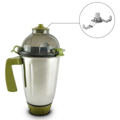 Daewoo Mixer Grinder , 3 Jars, Pure Copper Motor, 3 Speed + Pulse, 550 W, Safety Lock, Overload Protection, White, Dmg-5501