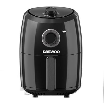 Daewoo Air Fryer , 2.4 Litre, Even Heat, 90 To 200 C, Manual Control, 360 Rapid, Black, Daf-8008