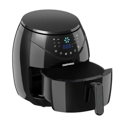 Daewoo Air Fryer , 4.6 Litre, Led Display, 12 Presets, Touch Control, 1500 W, 80 - 200 C, Black, Daf-8021