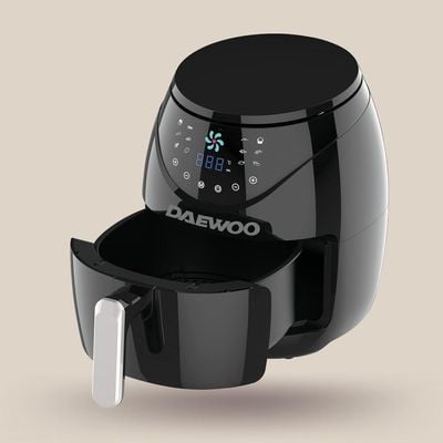 Daewoo Air Fryer , 4.6 Litre, Led Display, 12 Presets, Touch Control, 1500 W, 80 - 200 C, Black, Daf-8021